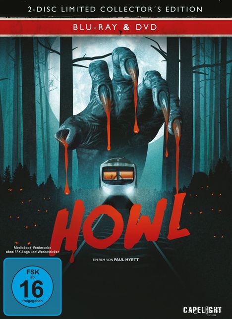 Howl (Blu-ray &amp; DVD im Mediabook), 1 Blu-ray Disc und 1 DVD