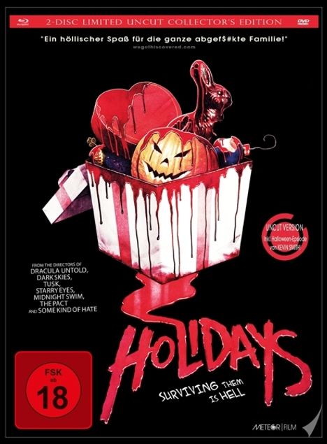 Holidays - Surviving them is Hell (Blu-ray &amp; DVD im Mediabook), 1 Blu-ray Disc und 1 DVD