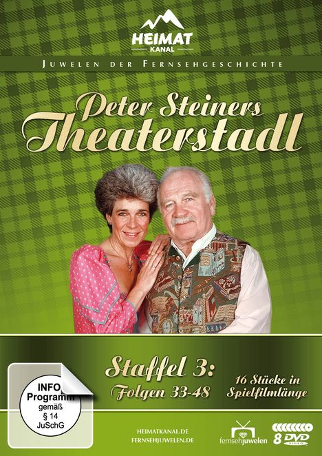 Peter Steiners Theaterstadl Staffel 3 (Folgen 33-48), 8 DVDs