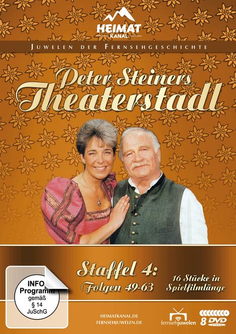 Peter Steiners Theaterstadl Staffel 4 (Folgen 49-63), 8 DVDs