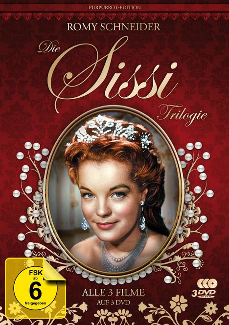 Sissi Trilogie (Purpurrot Edition), 3 DVDs