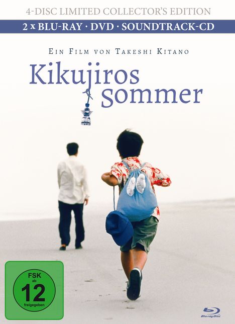 Kikujiros Sommer (Blu-ray &amp; DVD im Mediabook), 2 Blu-ray Discs, 1 DVD und 1 CD