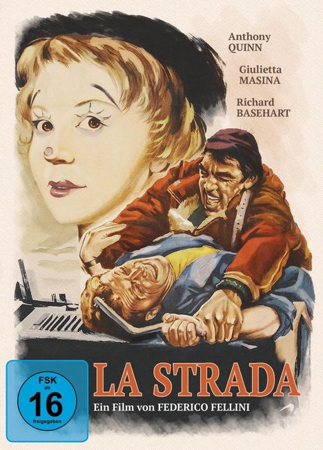La Strada - Das Lied der Straße (Blu-ray &amp; DVD im Mediabook), 1 Blu-ray Disc und 1 DVD