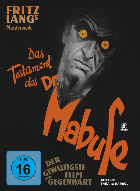 Das Testament des Dr. Mabuse (1933) (Blu-ray &amp; DVD im Mediabook), 1 Blu-ray Disc und 1 DVD