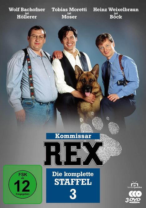 Kommissar Rex Staffel 3, 3 DVDs