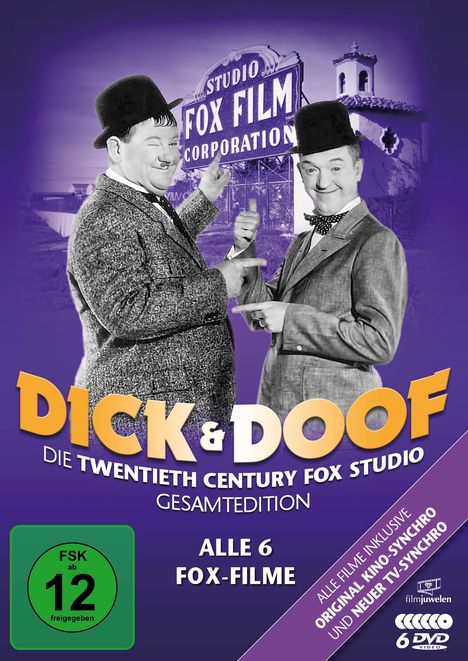 Dick und Doof - Die Fox-Studio-Gesamtedition (Alle 6 Fox-Filme), 3 DVDs