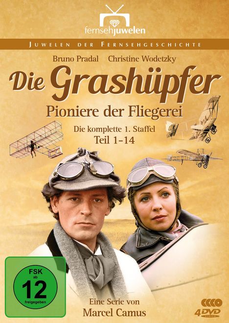 Die Grashüpfer Staffel 1 - Pioniere der Fliegerei, 4 DVDs