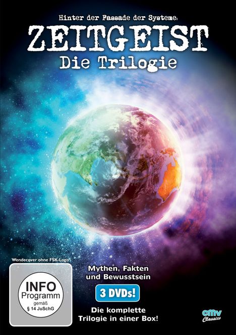 Zeitgeist - Die Trilogie, 3 DVDs