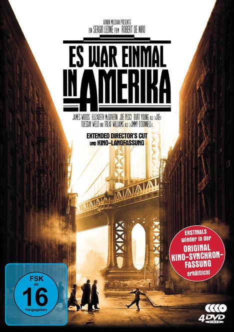 Es war einmal in Amerika (Extended Director's Cut + Langfassung inkl. Original-Synchro), 4 DVDs