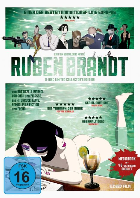 Ruben Brandt, Collector (Blu-ray &amp; DVD im Mediabook), 1 Blu-ray Disc und 1 DVD