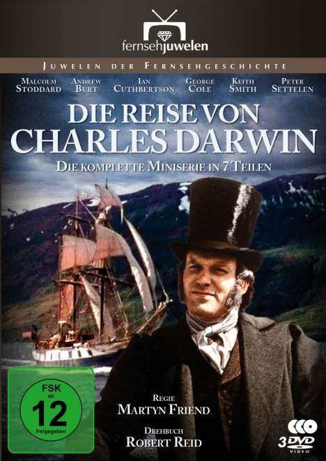 Die Reise von Charles Darwin (Komplette Serie), 3 DVDs