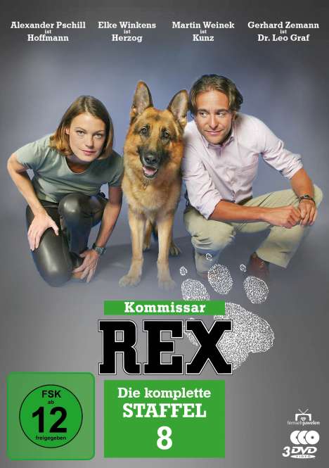 Kommissar Rex Staffel 8, 3 DVDs
