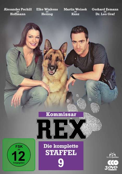 Kommissar Rex Staffel 9, 3 DVDs