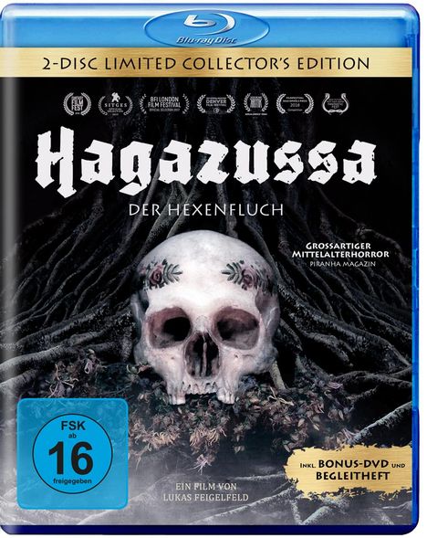 Hagazussa - Der Hexenfluch (Limited Collector's Edition) (Blu-ray), 1 Blu-ray Disc und 1 DVD