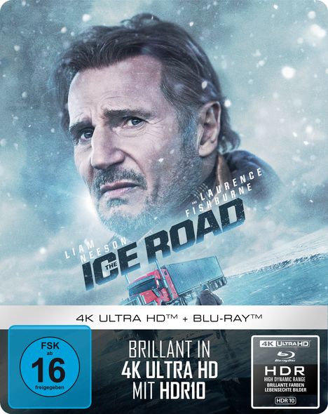 The Ice Road (Ultra HD Blu-ray &amp; Blu-ray im Steelbook), 1 Ultra HD Blu-ray und 1 Blu-ray Disc