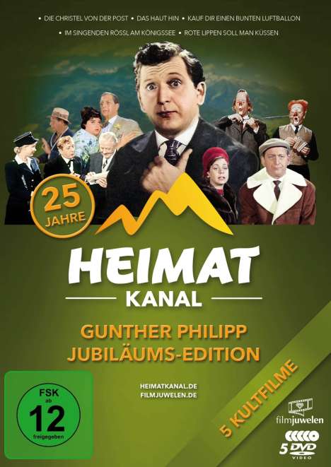 Gunther Philipp Jubiläums-Edition (25 Jahre Heimatkanal), 5 DVDs