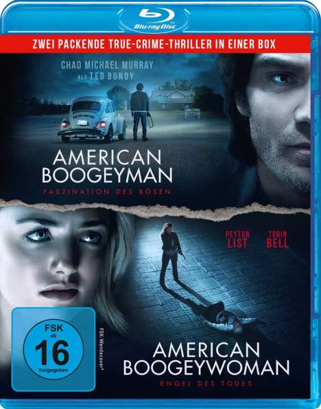 American Boogeyman - Faszination des Bösen / American Boogeywoman - Engel des Todes (Blu-ray), 2 Blu-ray Discs