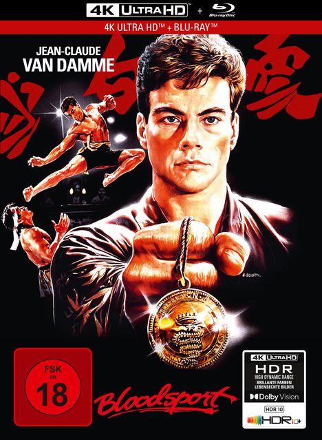 Bloodsport (Ultra HD Blu-ray &amp; Blu-ray im Mediabook), 1 Ultra HD Blu-ray und 1 Blu-ray Disc