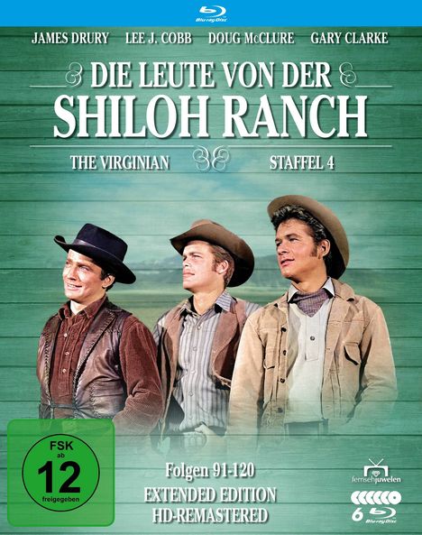 Die Leute von der Shiloh Ranch Staffel 4 (Extended Edition) (Blu-ray), 6 Blu-ray Discs