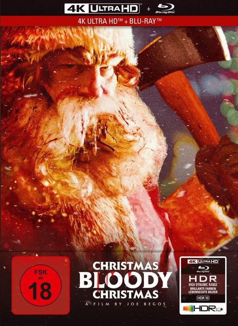 Christmas Bloody Christmas (Ultra HD Blu-ray &amp; Blu-ray im Mediabook), 1 Ultra HD Blu-ray und 1 Blu-ray Disc