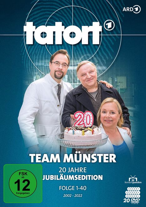 Tatort Team Münster - Thiel und Boerne ermitteln (20 Jahre Jubiläums-Edition) (Folge 1-40), 20 DVDs