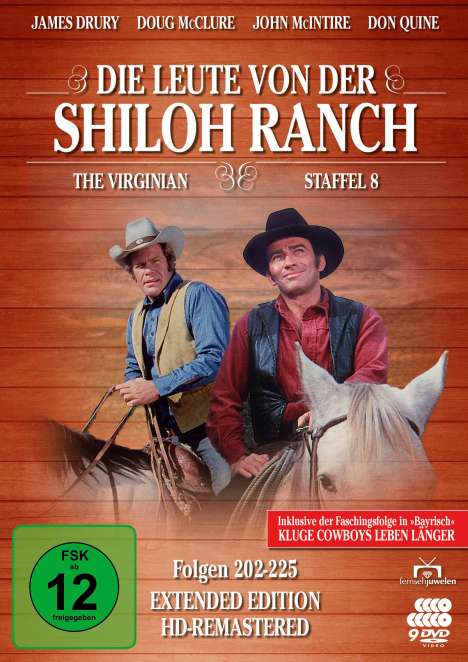 Die Leute von der Shiloh Ranch Staffel 8 (Extended Edition), 9 DVDs