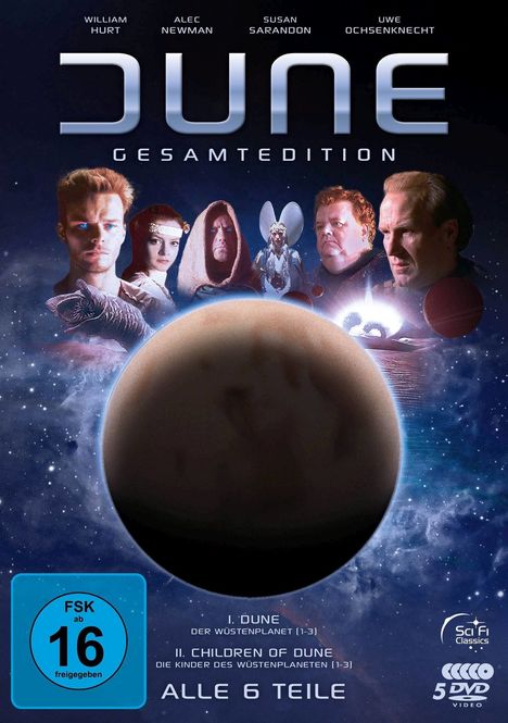 Dune Gesamtedition (Der Wüstenplanet &amp; Children of Dune), 5 DVDs