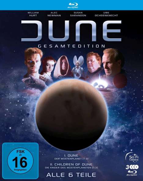 Dune Gesamtedition (Der Wüstenplanet &amp; Children of Dune) (Blu-ray), 3 Blu-ray Discs