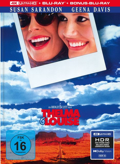 Thelma und Louise (Ultra HD Blu-ray &amp; Blu-ray im Mediabook), 1 Ultra HD Blu-ray und 2 Blu-ray Discs