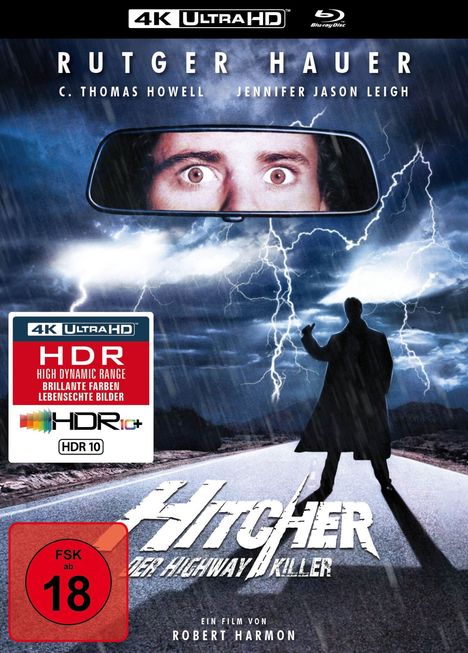 Hitcher, der Highway Killer (Ultra HD Blu-ray &amp; Blu-ray im Mediabook), 1 Ultra HD Blu-ray und 1 Blu-ray Disc