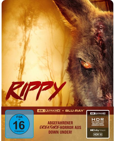 Rippy - Das Killerkänguru (Ultra HD Blu-ray &amp; Blu-ray im Steelbook), 1 Ultra HD Blu-ray und 1 Blu-ray Disc