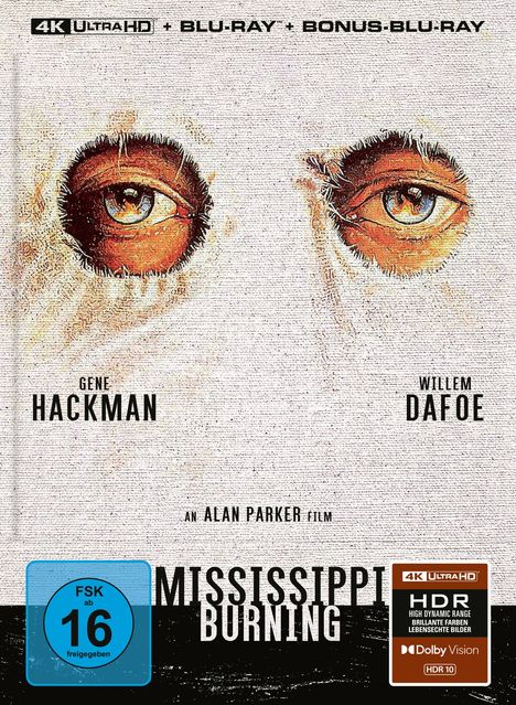 Mississippi Burning (Ultra HD Blu-ray &amp; Blu-ray im Mediabook), 1 Ultra HD Blu-ray und 2 Blu-ray Discs