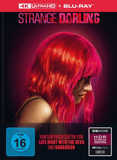 Strange Darling (Ultra HD Blu-ray &amp; Blu-ray im Mediabook), 1 Ultra HD Blu-ray und 1 Blu-ray Disc