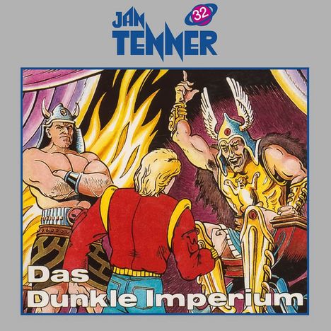 Oben steht "Jan Tenner 32". Darunter "Das Dunkle Imperium". Illustration: Drei muskulöse Figuren, eine davon im Vordergrund.