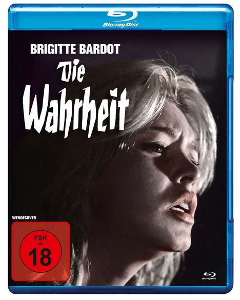 BRIGITTE BARDOT, Die Wahrheit, FSK 18, Frau schaut emotional nach rechts, Blu-ray Hülle.