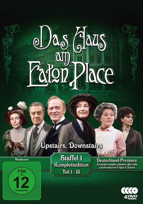 Titel: "Das Haus am Eaton Place", Untertitel: "Upstairs, Downstairs". Staffel 1, Komplettedition, Teil 1 - 13. Sechs Personen.