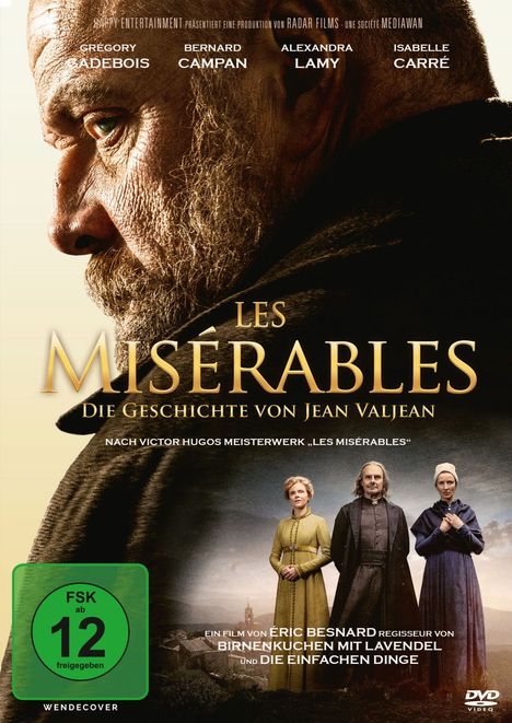 „Les Misérables: Die Geschichte von Jean Valjean“ unter einem intensiven Blick eines älteren Mannes. FSK 12.