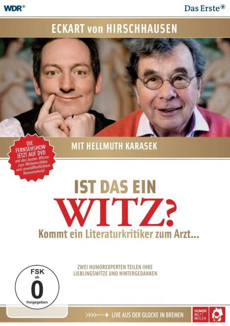 Karasek und Hirschhaausen: Ist das ein Witz? (Live aus der Glocke in Bremen), 2 DVDs