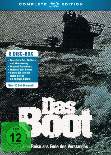 Das Boot (Complete Edition) (Blu-ray), 5 Blu-ray Discs und 3 CDs