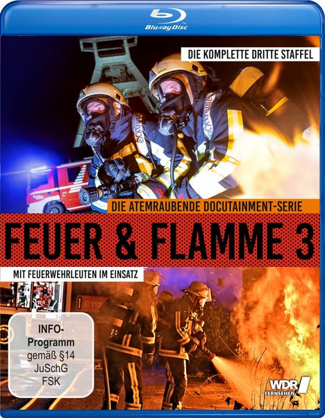 Feuer &amp; Flamme - Mit Feuerwehrmännern im Einsatz Staffel 3 (Blu-ray), Blu-ray Disc