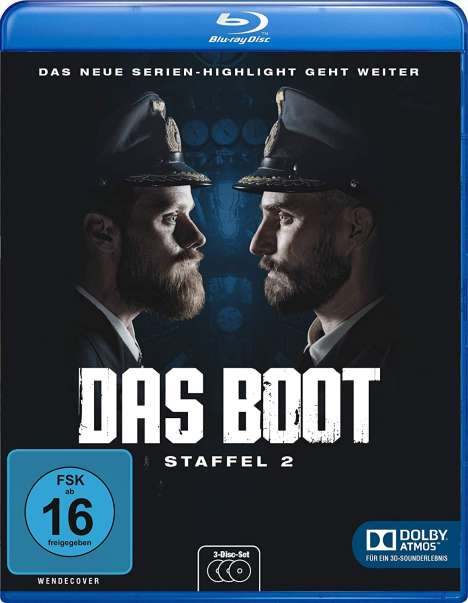 Das Boot Staffel 2 (Blu-ray), 3 Blu-ray Discs