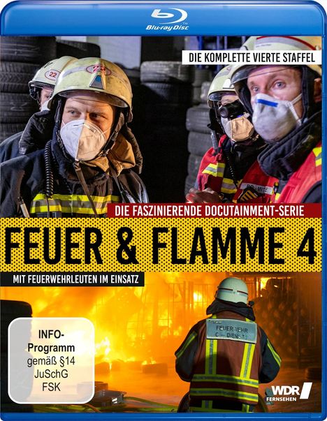 Feuer &amp; Flamme - Mit Feuerwehrmännern im Einsatz Staffel 4 (Blu-ray), Blu-ray Disc