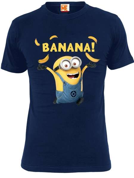 Minions: Banana (Shirt L/Navy), T-Shirt