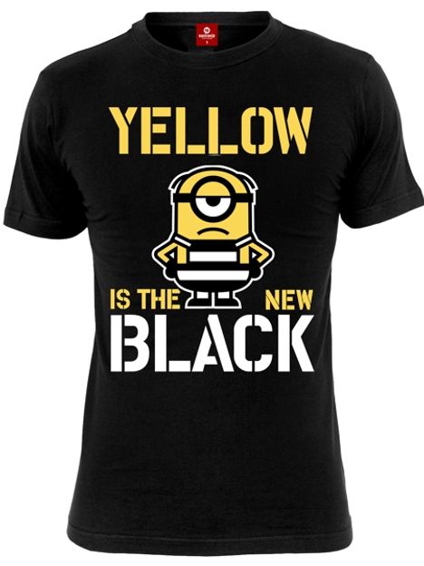 Minions: Yellow Is The New Black (Shirt S/Black), T-Shirt