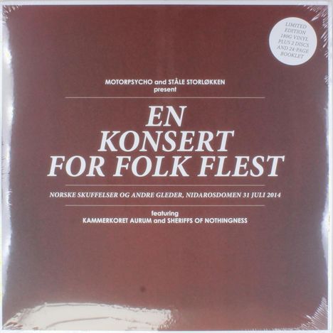 Motorpsycho: En Konsert For Folk Flest (180g) (Limited Numbered Edition) (2LP + CD + DVD), 2 LPs, 1 CD und 1 DVD