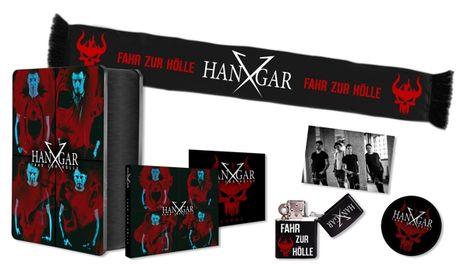 Hangar X: Fahr zur Hölle (Limitierte Metallbox), 2 CDs und 2 Merchandise