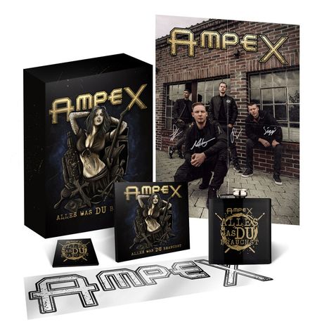 Ampex: Alles was Du brauchst (Limited Boxset), 1 CD und 1 Merchandise