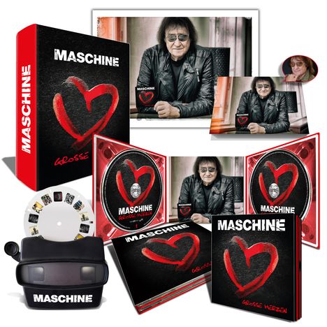 Maschine: Große Herzen (Limited Boxset), 2 CDs und 1 Merchandise