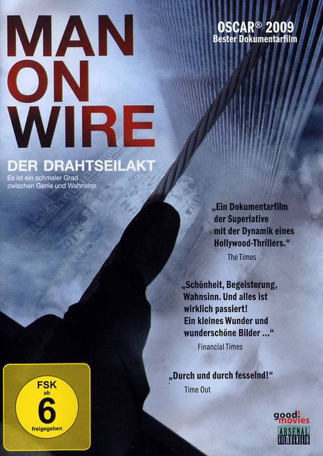 Man On Wire - Der Drahtseilakt (OmU), DVD