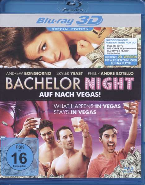 Bachelor Night (3D Blu-ray), Blu-ray Disc